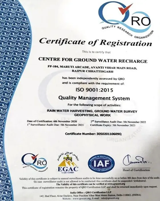 Ground Water Survey, Water Audit & Rain Harvesting